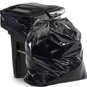 50pcs 30 Gallon Heavy Duty Trash Bags, 2 Mil Thick - Durable Disposable Plastic